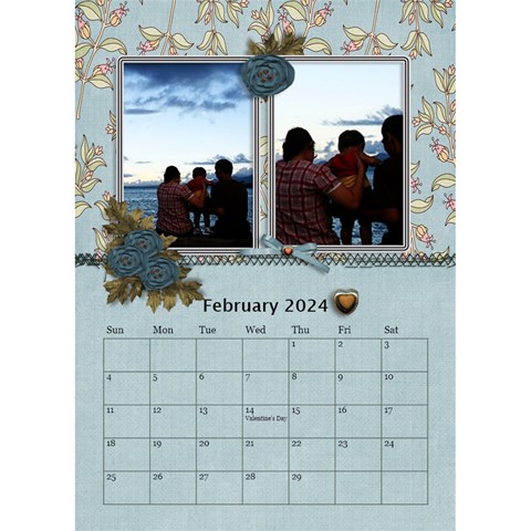 Desktop Calendar 6  X 8 5 : Cherished Memories By Jennyl Feb 2024