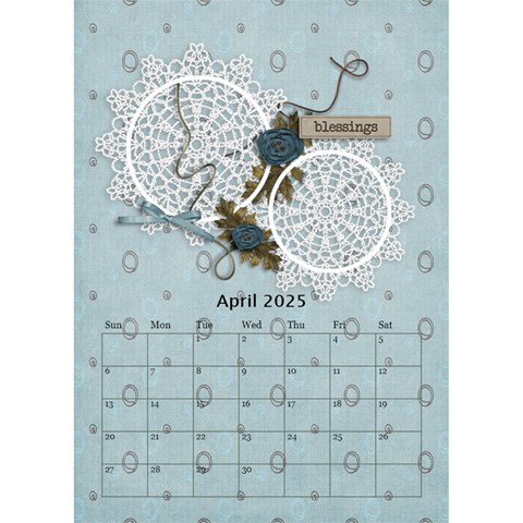 Desktop Calendar 6  X 8 5 : Cherished Memories By Jennyl Apr 2025