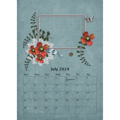 Desktop Calendar 6  X 8 5 : Cherished Memories By Jennyl Jul 2024