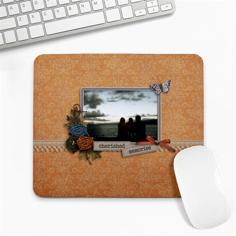 Large Mousepad: Cherished Memories By Jennyl Front