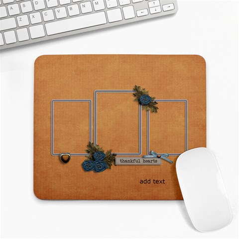 Large Mousepad: Thankful 11 By Jennyl Front