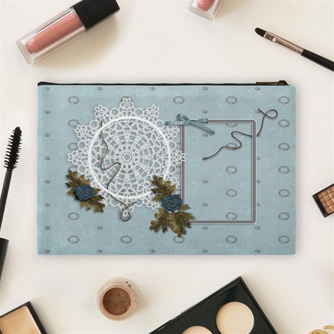 Large Cosmetic Bag: Thankful3 By Jennyl Back