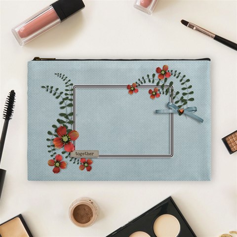 Large Cosmetic Bag: Thankful6 By Jennyl Front