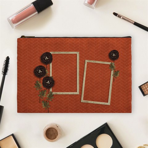 Large Cosmetic Bag: Thankful7 By Jennyl Front