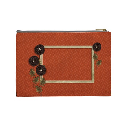 Large Cosmetic Bag: Thankful7 By Jennyl Back