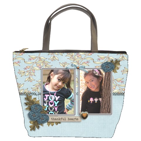 Bucket Bag: Thankful Hearts By Jennyl Front