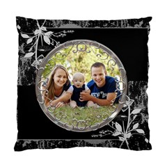 Pretty Black Cushion Case (1 Sided) - Standard Cushion Case (One Side)