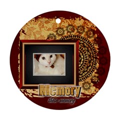 memory pet - Round Ornament (Two Sides) memory pet - Round Ornament (Two Sides)