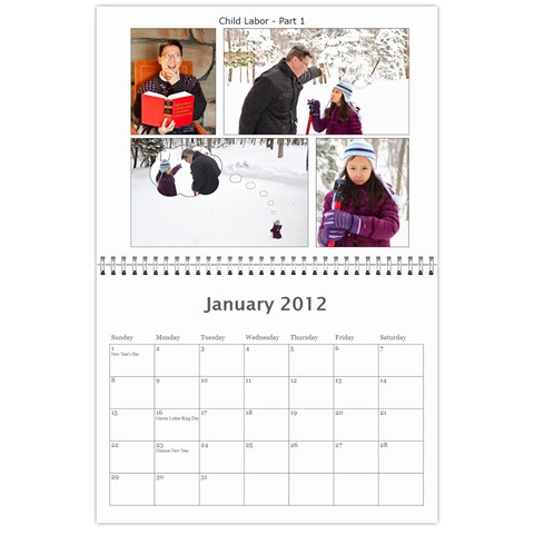 2012 Mom Calendar By Ac Jan 2012