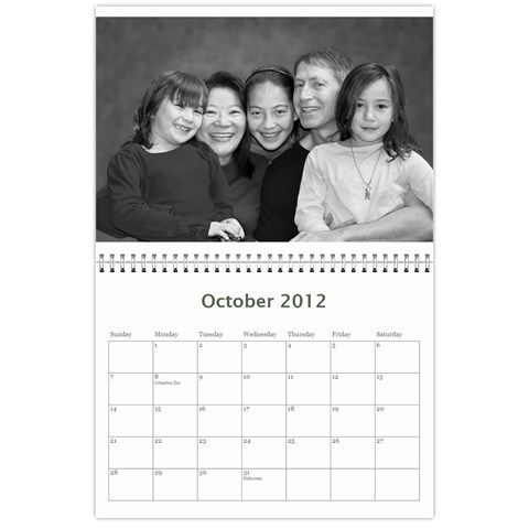 2012 Mom Calendar By Ac Oct 2012