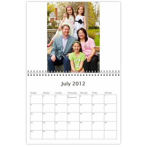 2012 Mom Calendar By Ac Jul 2012