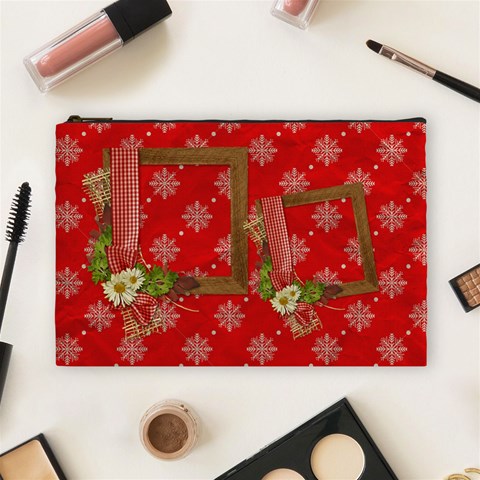Christmas Cosmetic Bag (l) By Elena Petrova Front