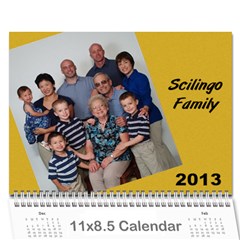 Calendar - Scilingo Family - Wall Calendar 11  x 8.5  (12-Months)