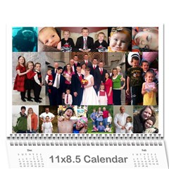 Rose Family 2012 - Wall Calendar 11  x 8.5  (12-Months)