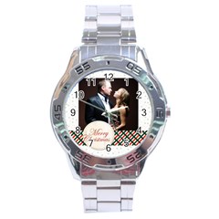christmas - Stainless Steel Analogue Watch christmas - Stainless Steel Analogue Watch