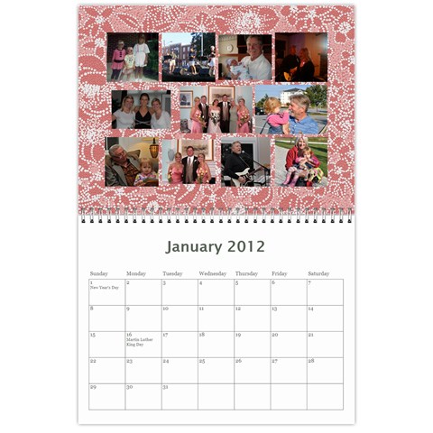 Calendar 2012 This Is It By Bertie Jan 2012