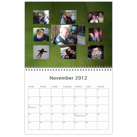 Calendar 2012 This Is It By Bertie Nov 2012