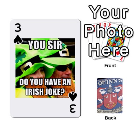 Cards For Quinns By Will Front - Spade3