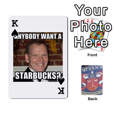 King Cards For Quinns By Will Front - SpadeK