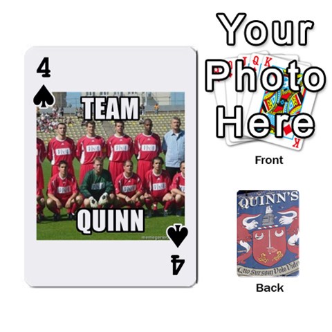 Cards For Quinns By Will Front - Spade4