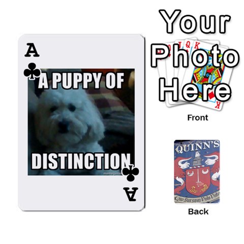 Ace Cards For Quinns By Will Front - ClubA