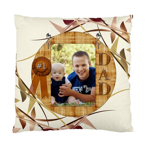 Number One Dad Cushion Case (1 Sided) By Lil Front