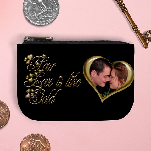 Your Love Mini Coin Purse By Deborah Front