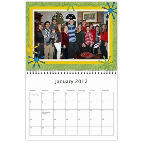 Calendario Jorge By Edna Jan 2012
