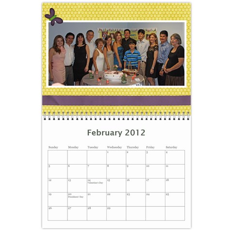 Calendario Jorge By Edna Feb 2012