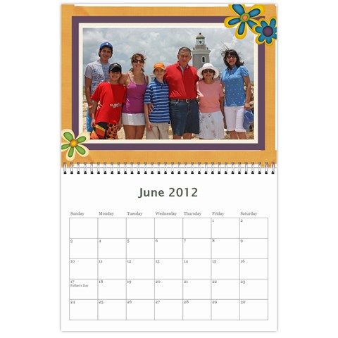 Calendario Jorge By Edna Jun 2012
