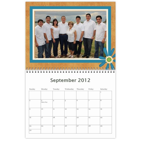 Calendario Jorge By Edna Sep 2012