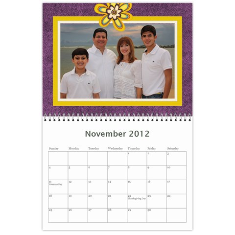 Calendario Luis By Edna Nov 2012