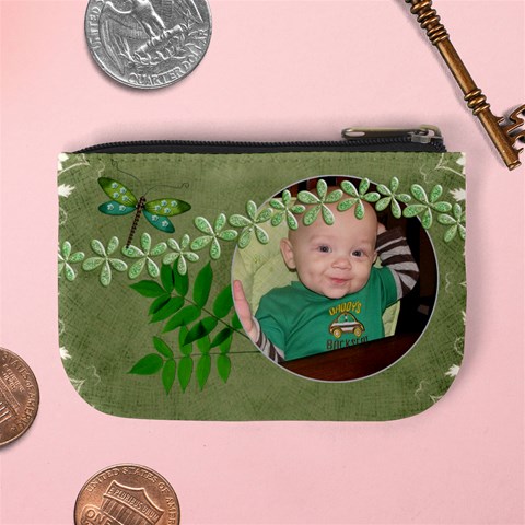 Green Nature Mini Coin Purse By Lil Back
