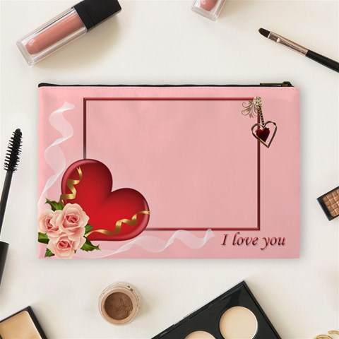 Love You (large) Cosmetic Bag By Deborah Back