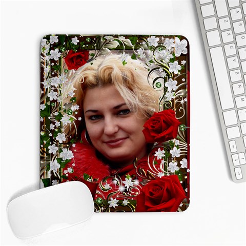My Rose Large Mouse Pad By Deborah Front