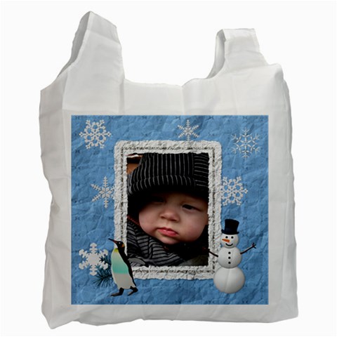 Winter Fun Recycle Bag (1 Side) By Lil Front