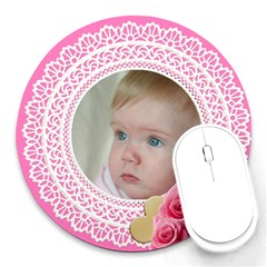 My Heart Round Mousepad