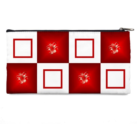 White And Red Pencil Case By Deborah Back