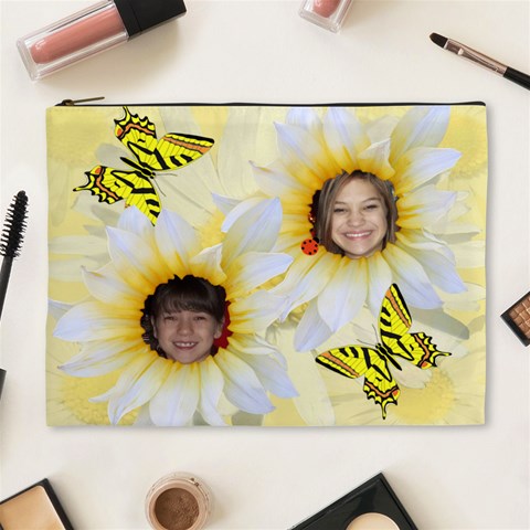 Daisy Xl Cosmetic Bag By Kim Blair Front