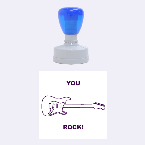 Rock,guitar  By Jennifer Yowell 1.5 x1.5  Stamp