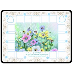 Flower Garden Blanket - Fleece Blanket (Large)