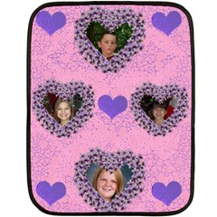 heart blanket (4 styles) - Fleece Blanket (Mini) heart blanket (4 styles) - Fleece Blanket (Mini)