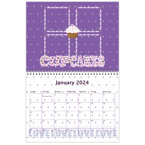 2024 Cupcake Calendar Starting In February By Claire Mcallen Jan 2024