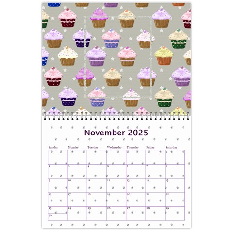 2025 Cupcake Calendar Starting In February By Claire Mcallen Nov 2025