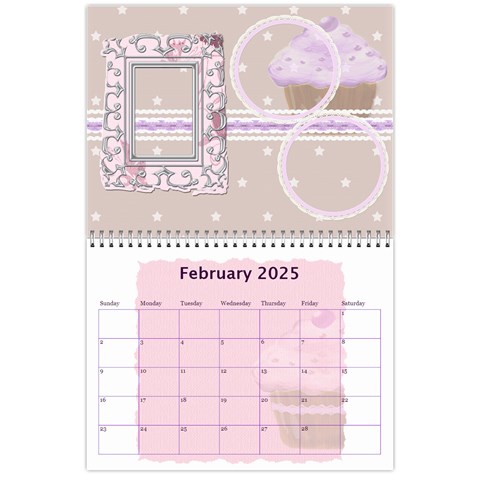 2025 Cupcake Calendar Starting In February By Claire Mcallen Feb 2025
