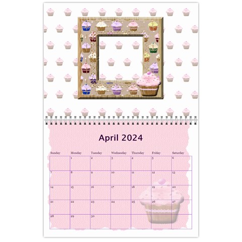 2024 Cupcake Calendar Starting In February By Claire Mcallen Apr 2024