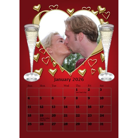 Our Love Calendar (any Year) By Deborah Jan 2026