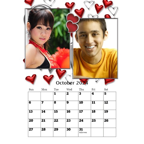 Our Love Calendar (any Year) By Deborah Oct 2024