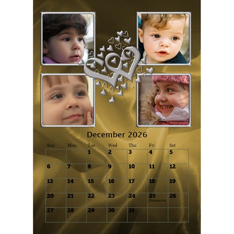 Our Love Calendar (any Year) By Deborah Dec 2026