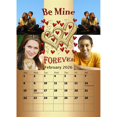 Our Love Calendar (any Year) By Deborah Feb 2026